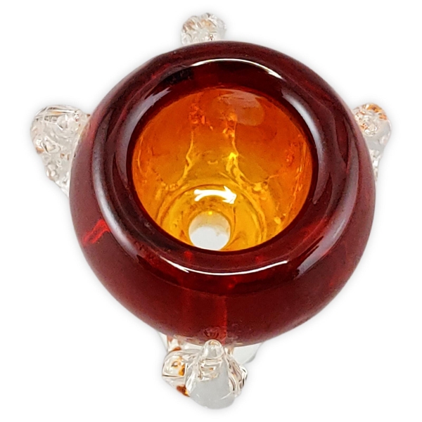 Grace Glass Drachen Klaue Bongkopf Bernstein 18.8 Schliff Kelch Glaskopf 2